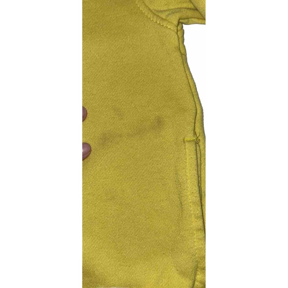 Pokemon Pikachu Face Hoodie Size Small Youth Sweatshirt Zipper Front Yellow - Picture 3 of 13